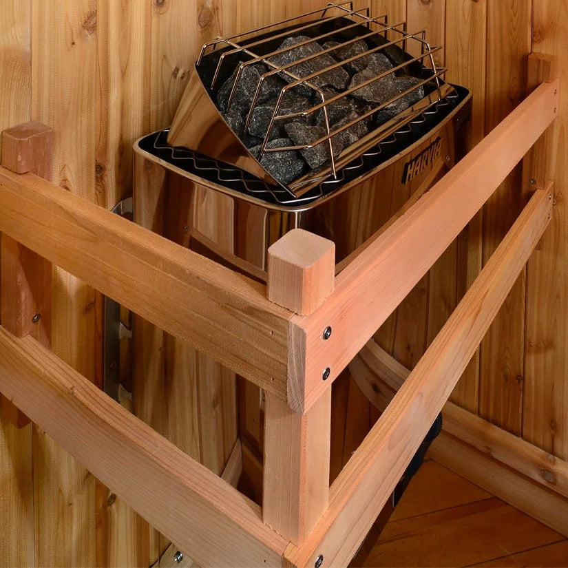 Logan 1-Person Indoor Sauna in Rustic Cedar